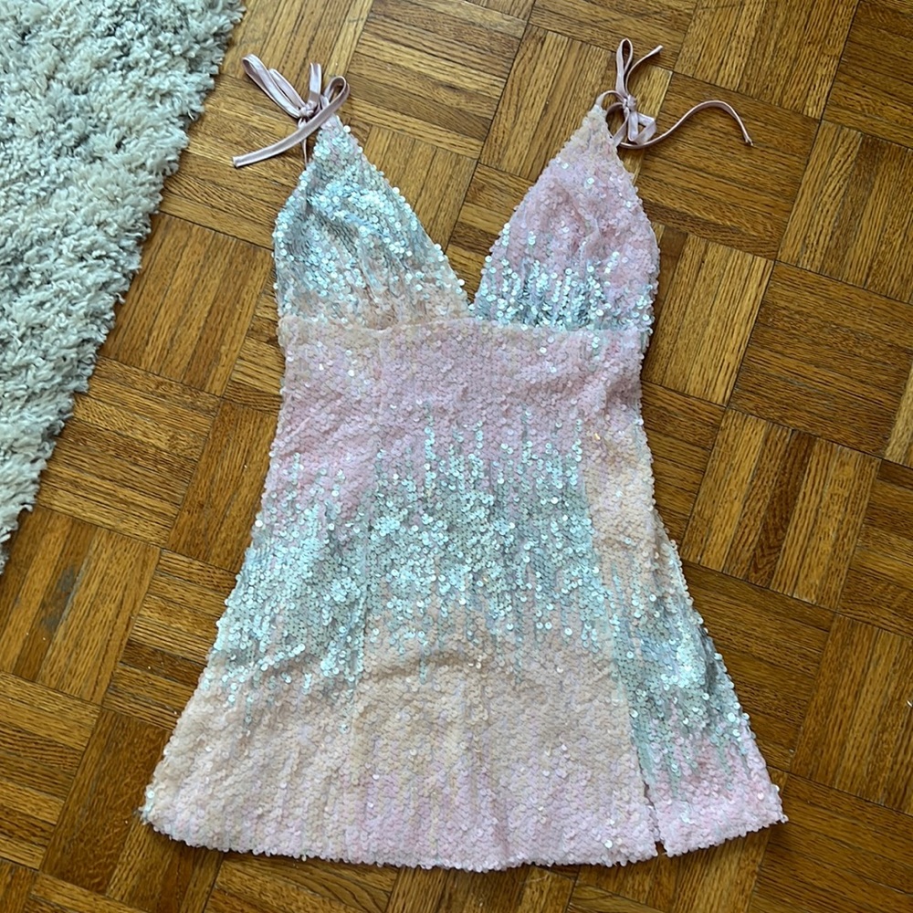 Showpo Pink Sequined Mini Dress | 💖 Barbie Outfit Inspo